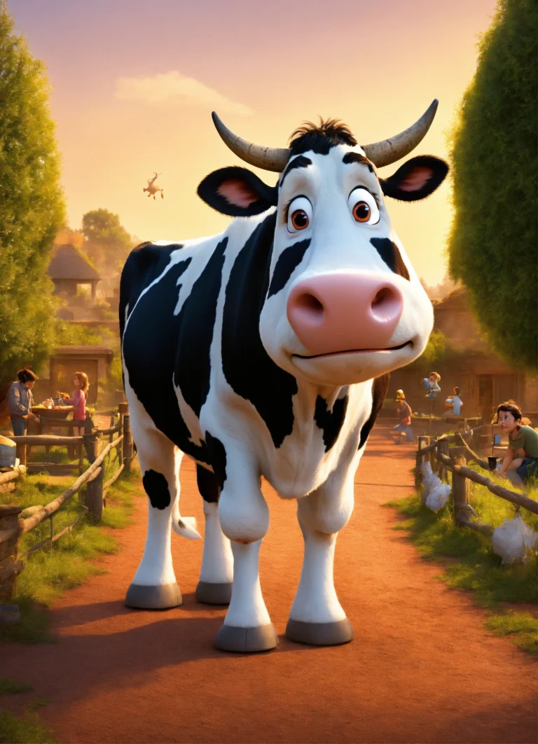 pixar Animation charachters cow