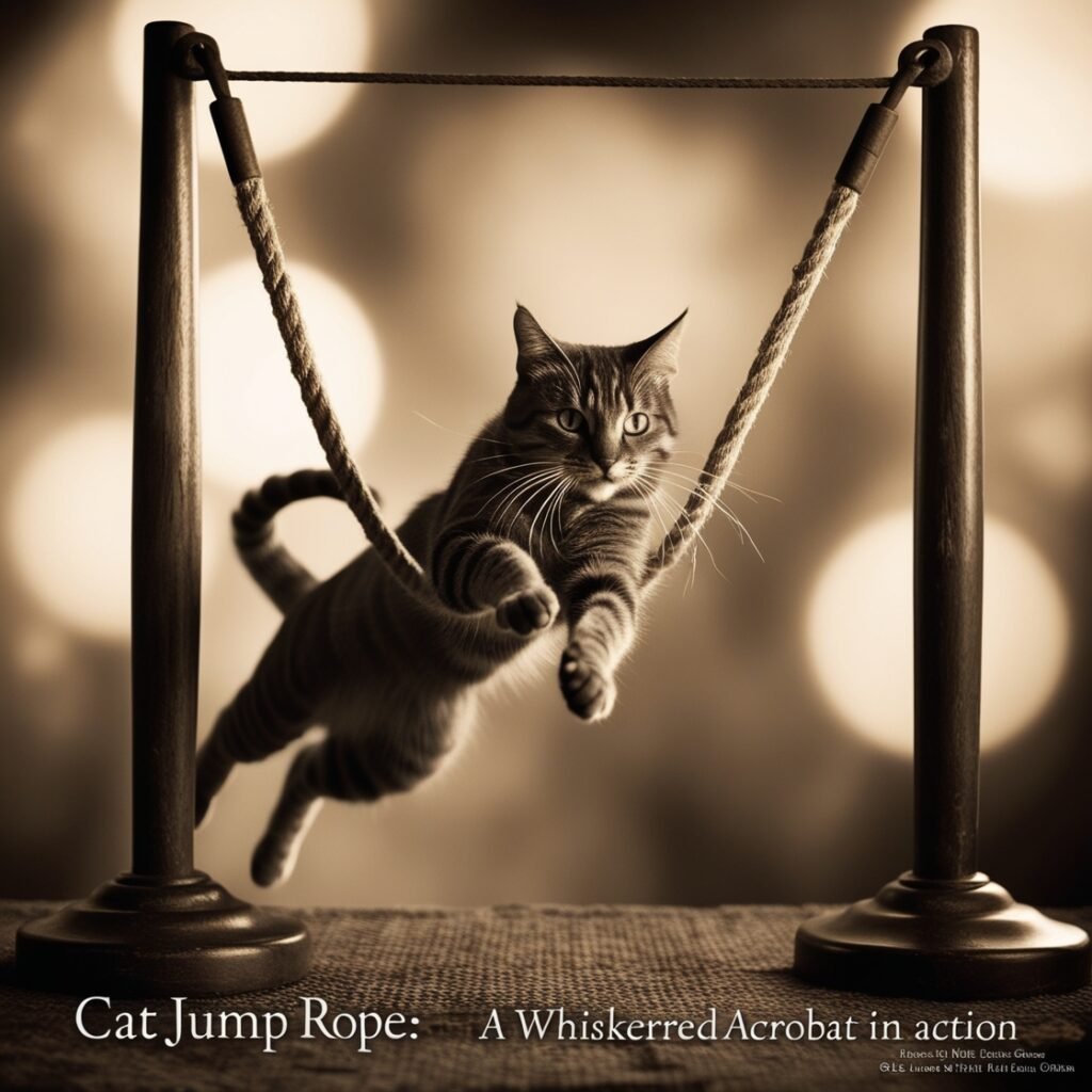 Cat Jump Rope: A Whiskered Acrobat in Action